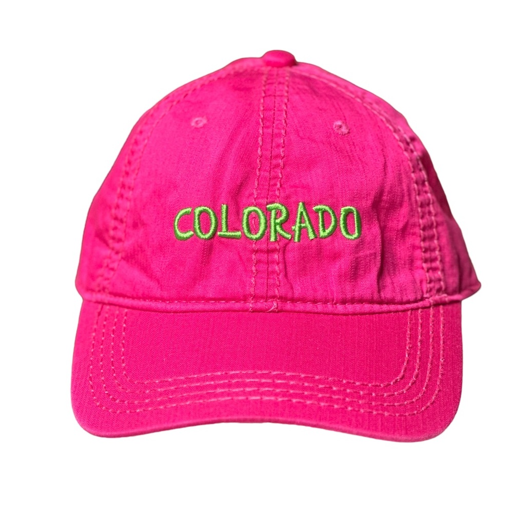 Colorado Embroidered Adjustable Sanborn Baseball Cap in Hot Pink Adult OS